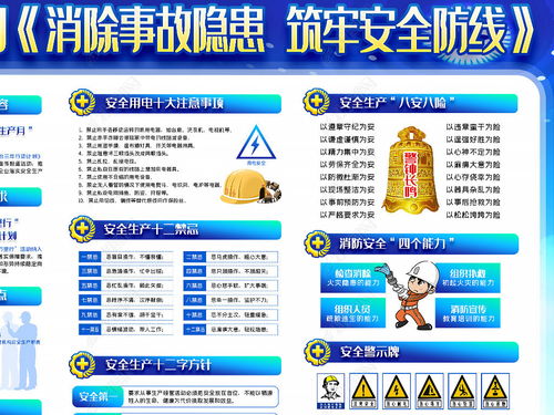 藍色大氣2020全國安全生產(chǎn)月活動宣傳欄設計與安全技術防范設施實施指南